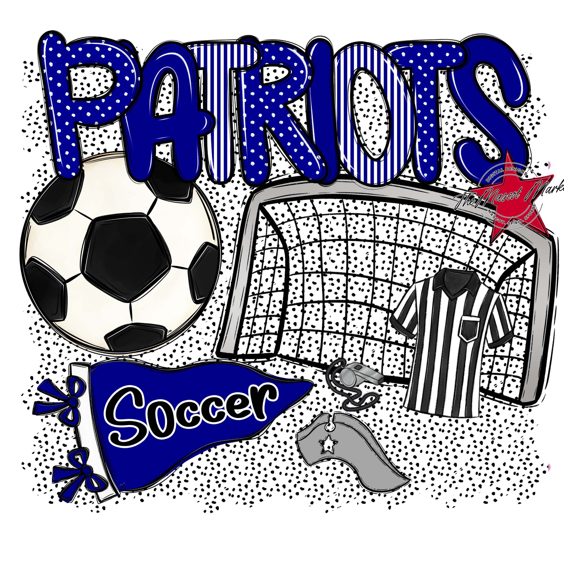 Patriots Soccer Spirit-Blue