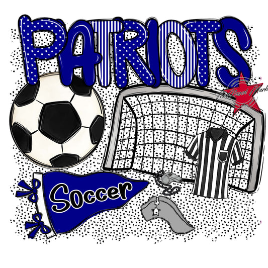 Patriots Soccer Spirit-Blue