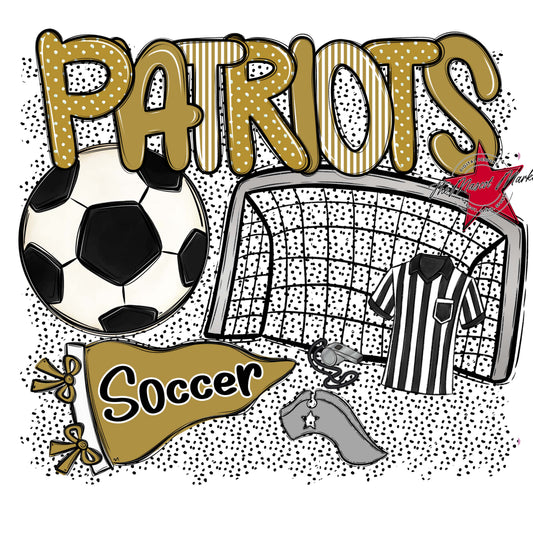 Patriots Soccer Spirit-Gold