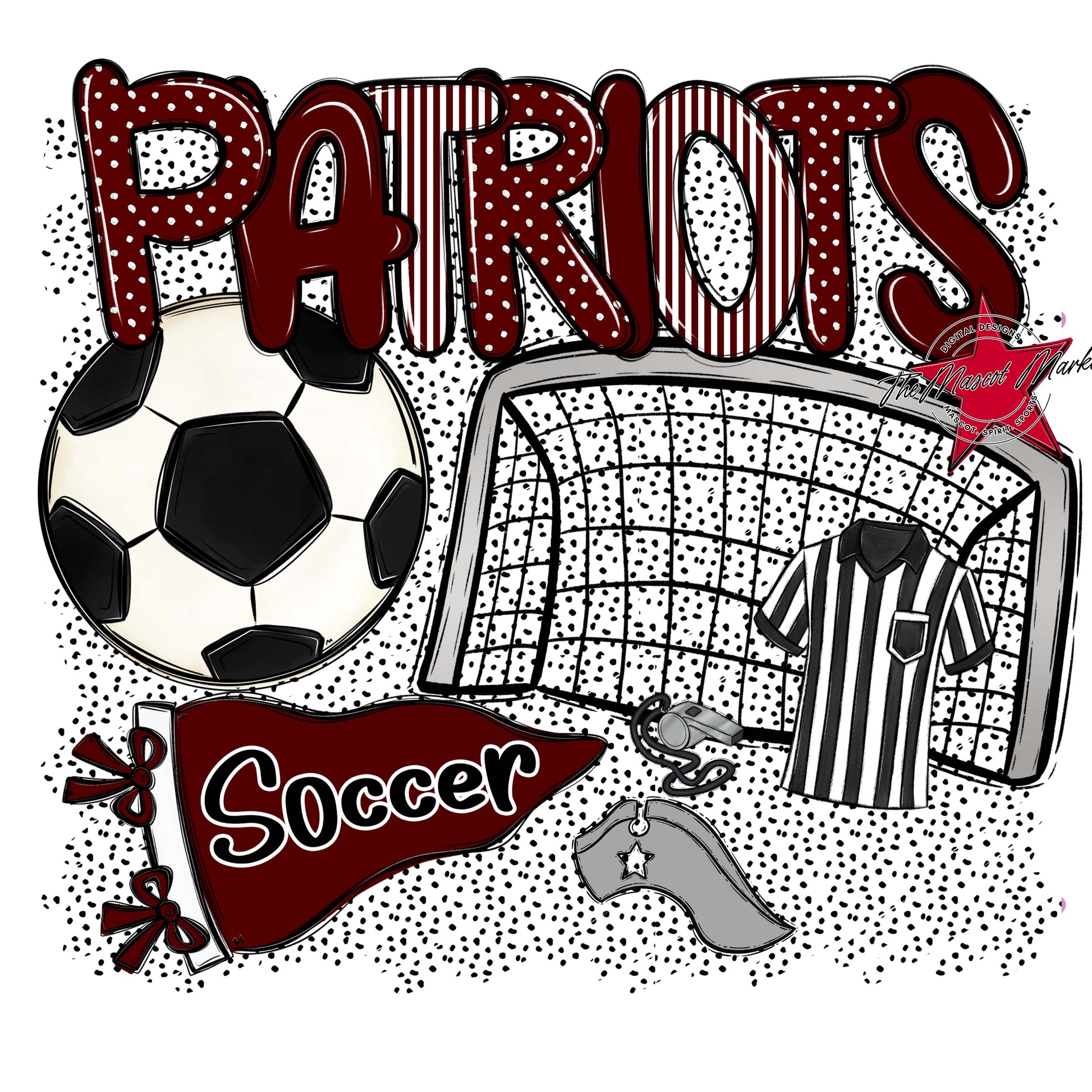 Patriots Soccer Spirit-Maroon