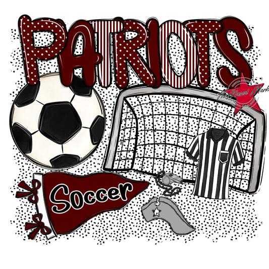 Patriots Soccer Spirit-Maroon
