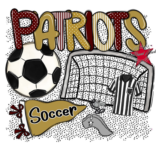 Patriots Soccer Spirit-Maroon & Gold