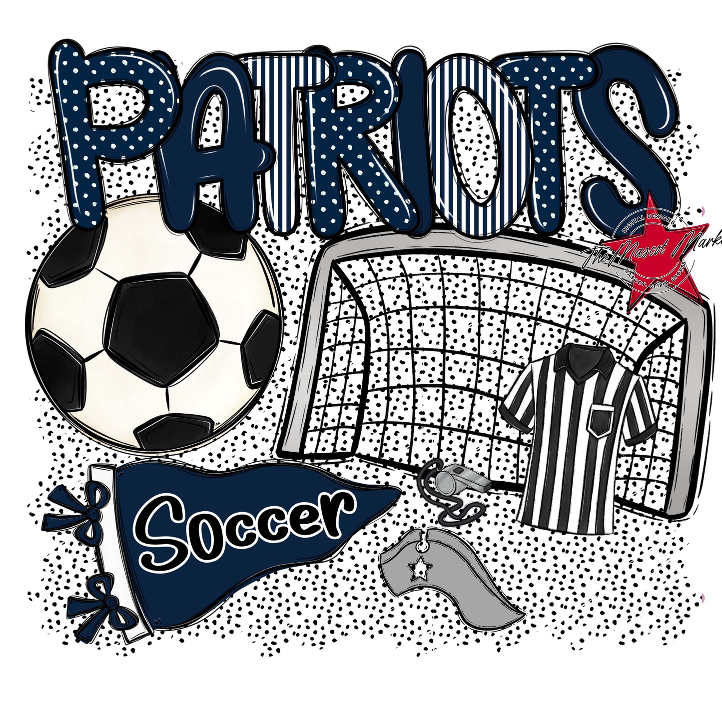 Patriots Soccer Spirit-Navy