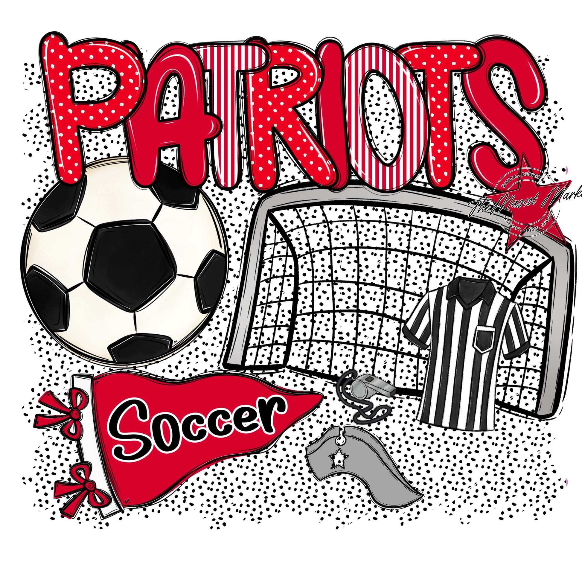 Patriots Soccer Spirit-Red