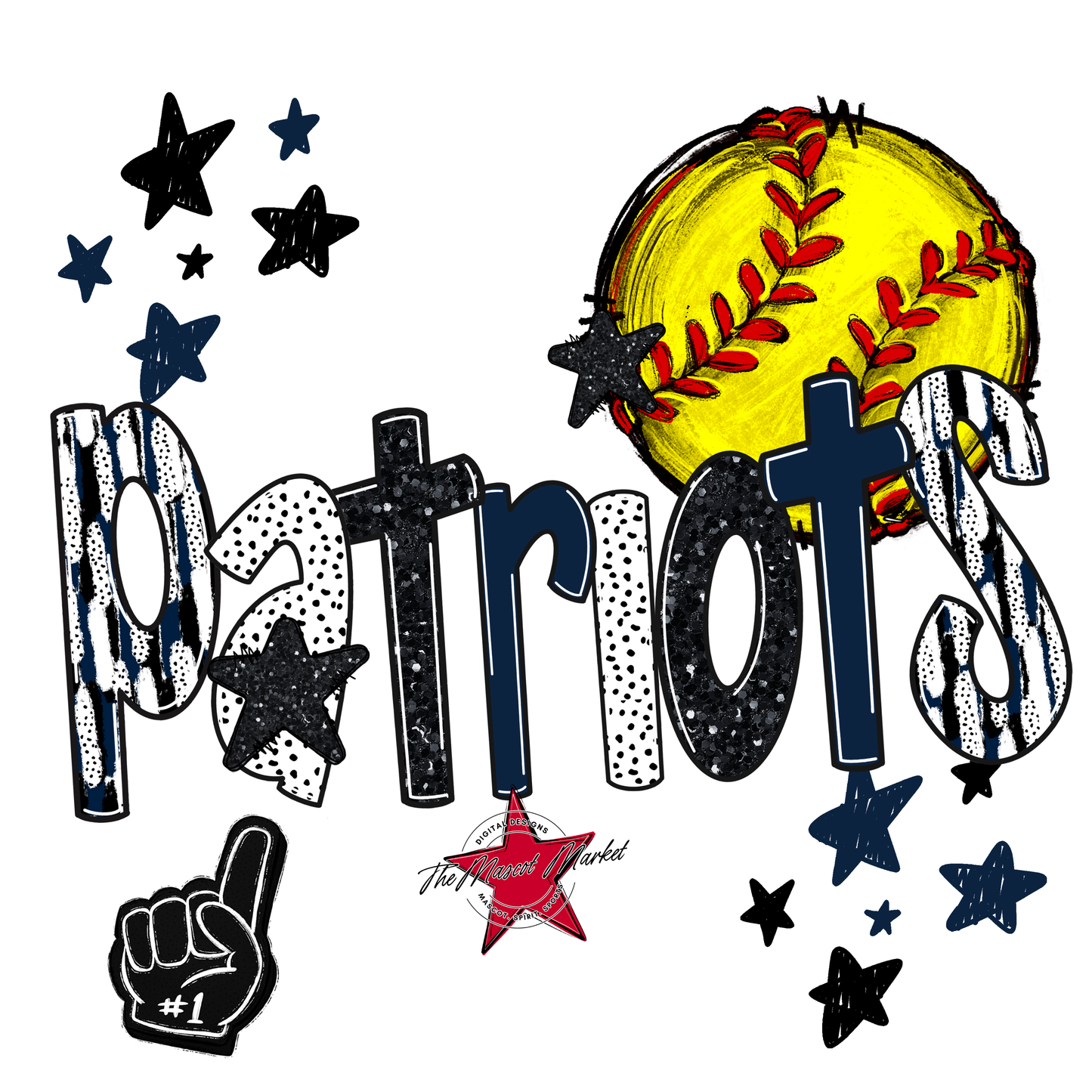 Patriots Softball Scrape-Navy