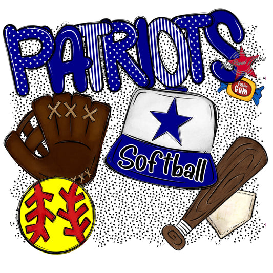 Patriots Softball Spirit-Blue