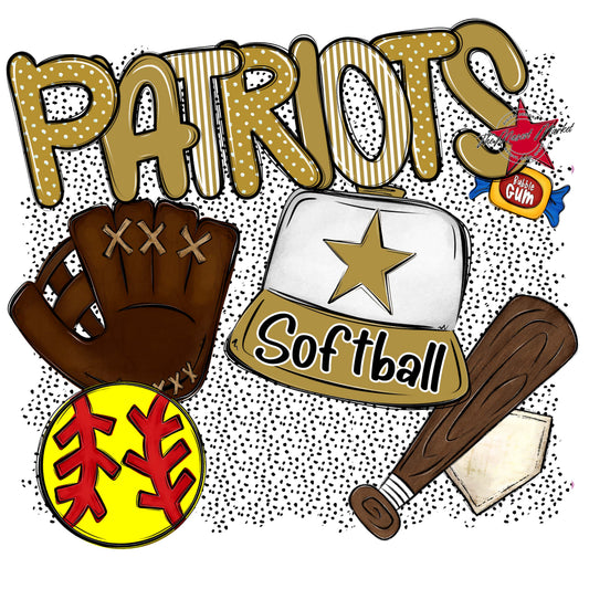 Patriots Softball Spirit-Gold