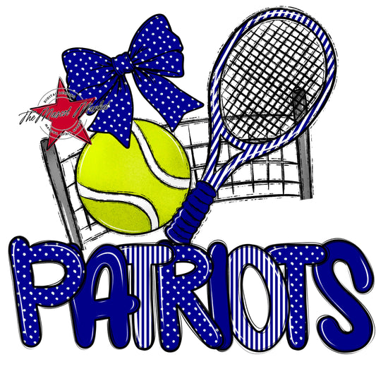 Patriots Tennis Spirit Design-Blue