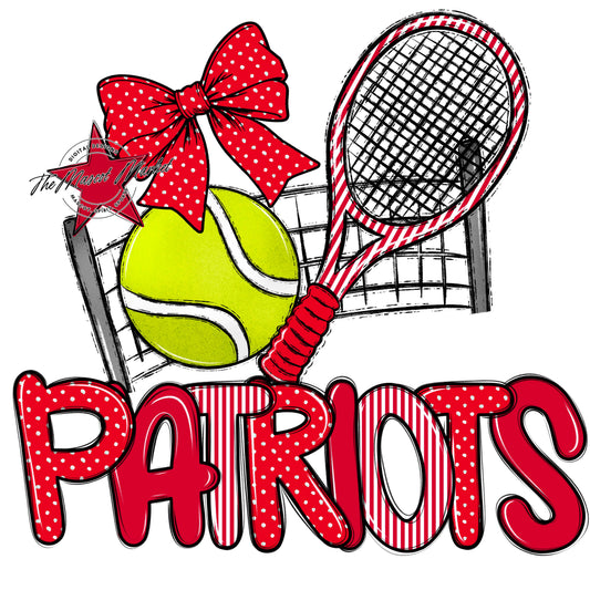 Patriots Tennis Spirit Design-Red