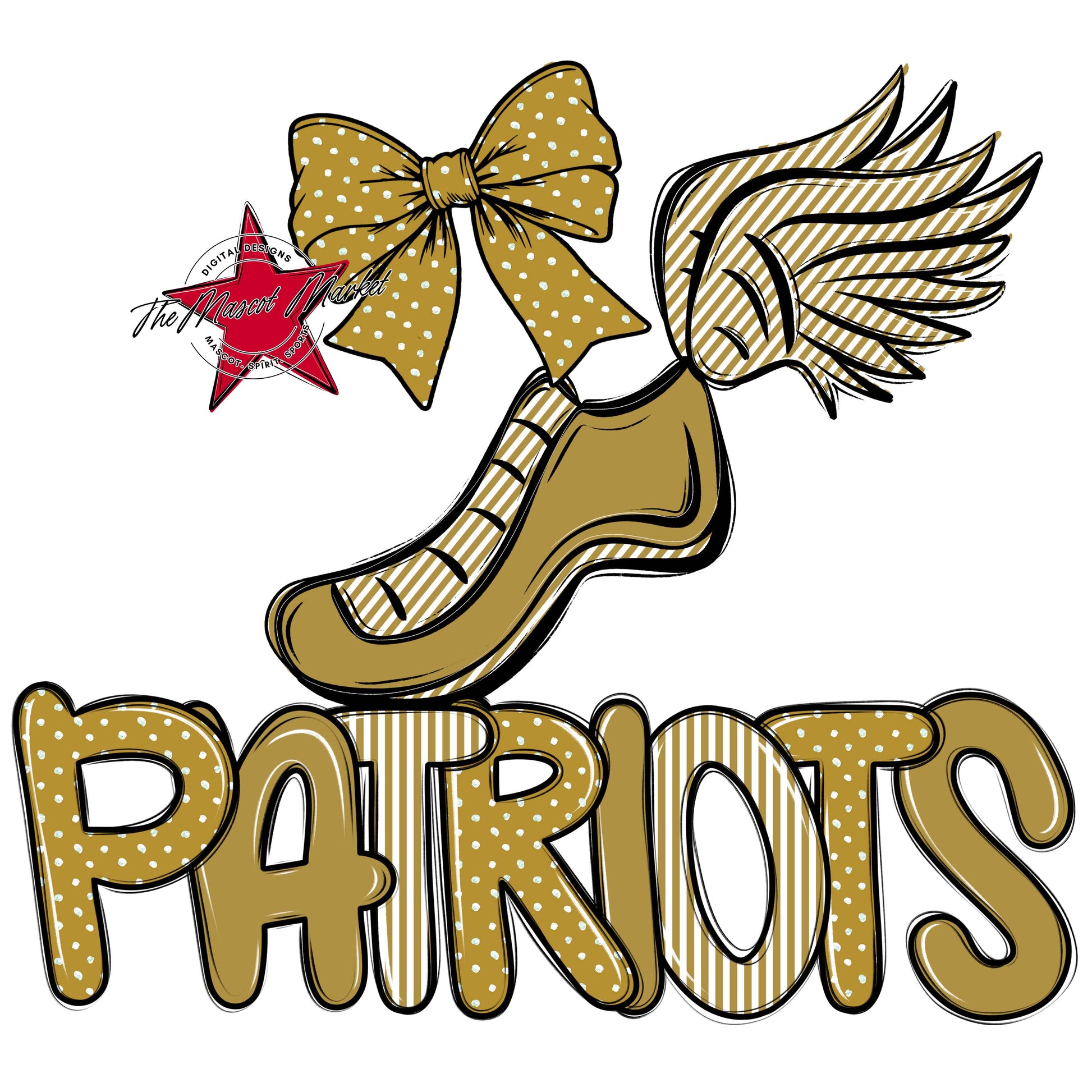 Patriots Track Spirit Design-Gold