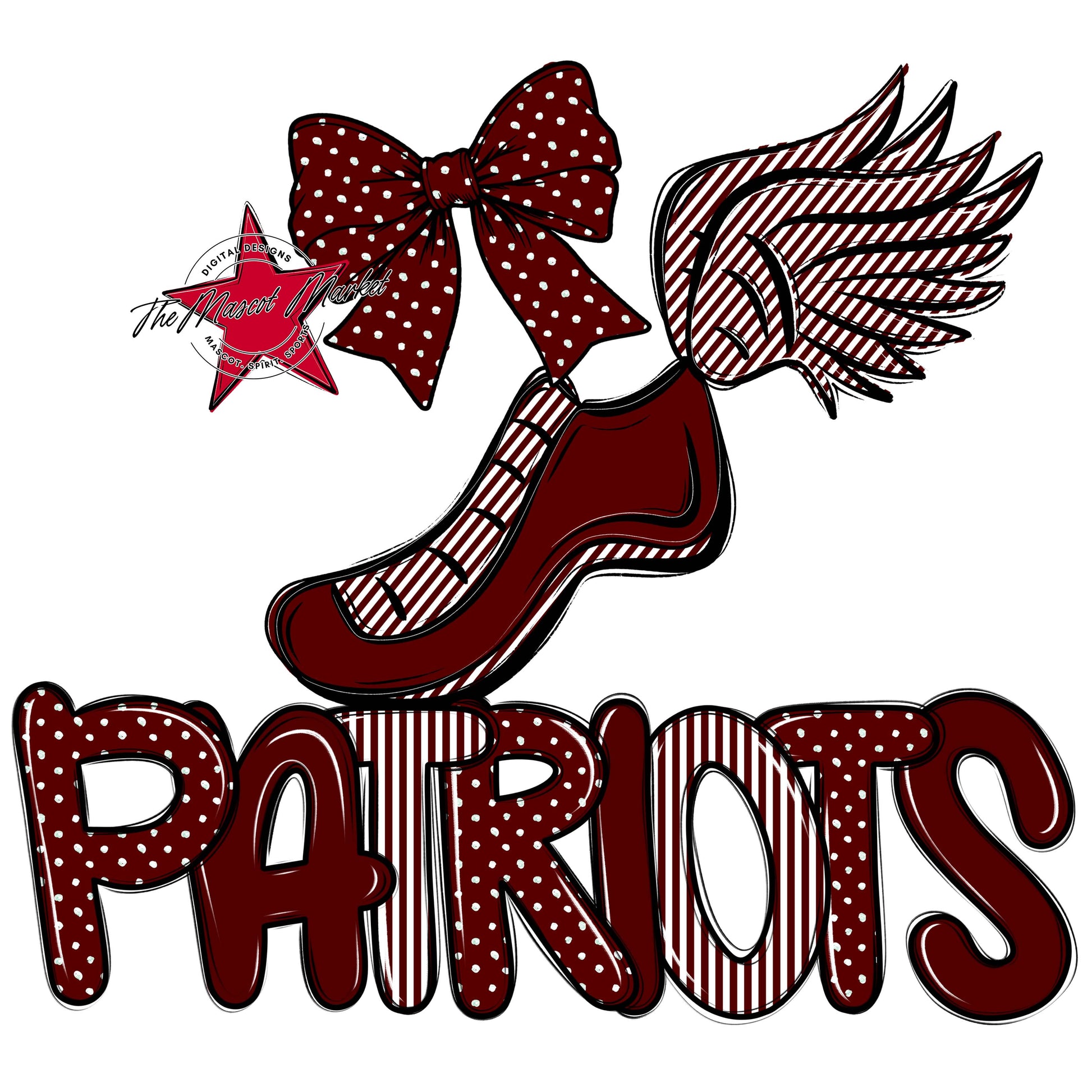 Patriots Track Spirit Design-Maroon