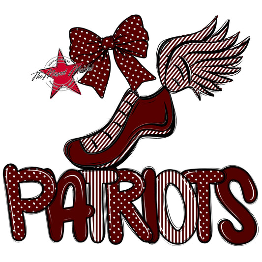 Patriots Track Spirit Design-Maroon