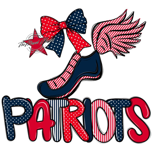 Patriots Track Spirit Design-Navy & Red