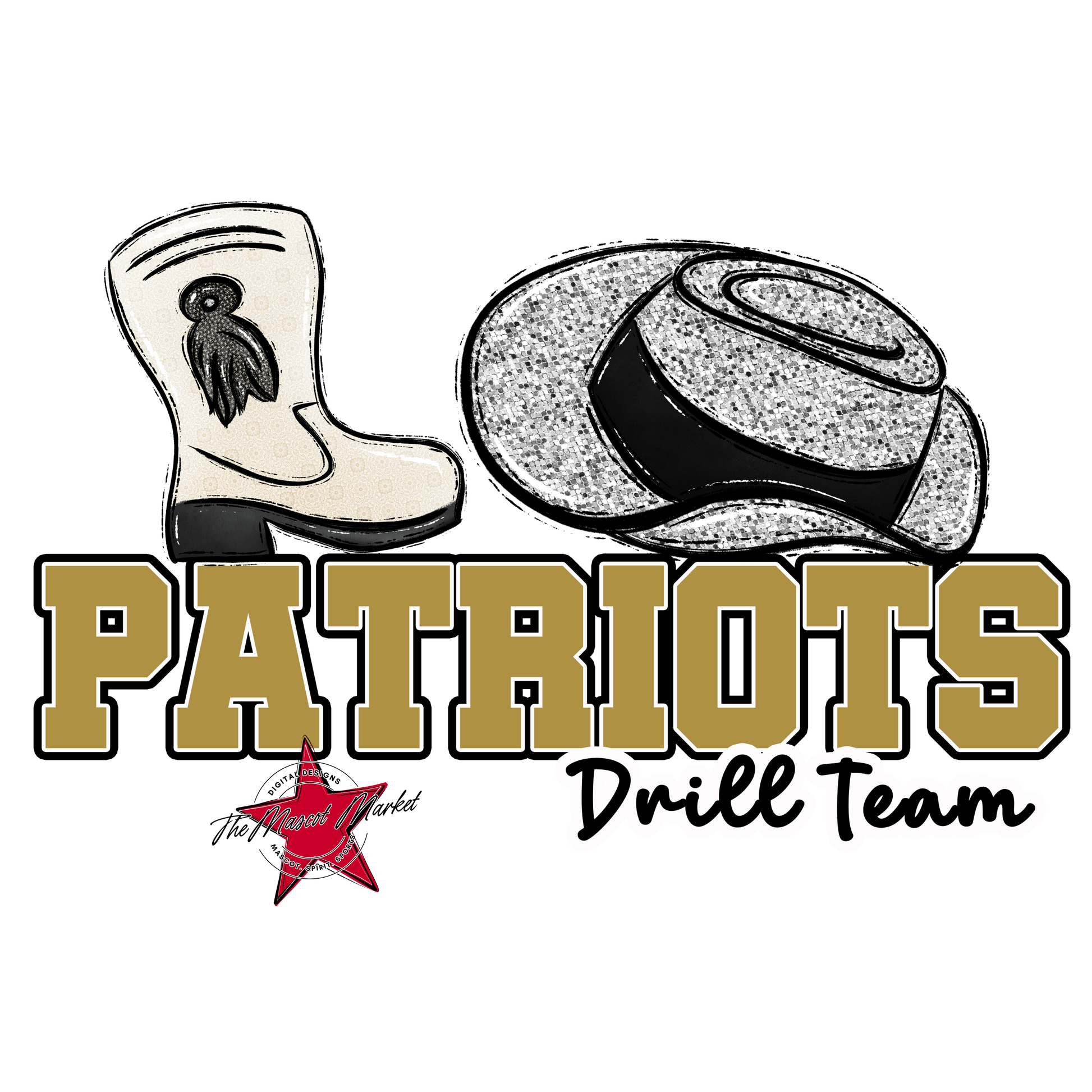 Patriots Varsity Drillteam-Gold