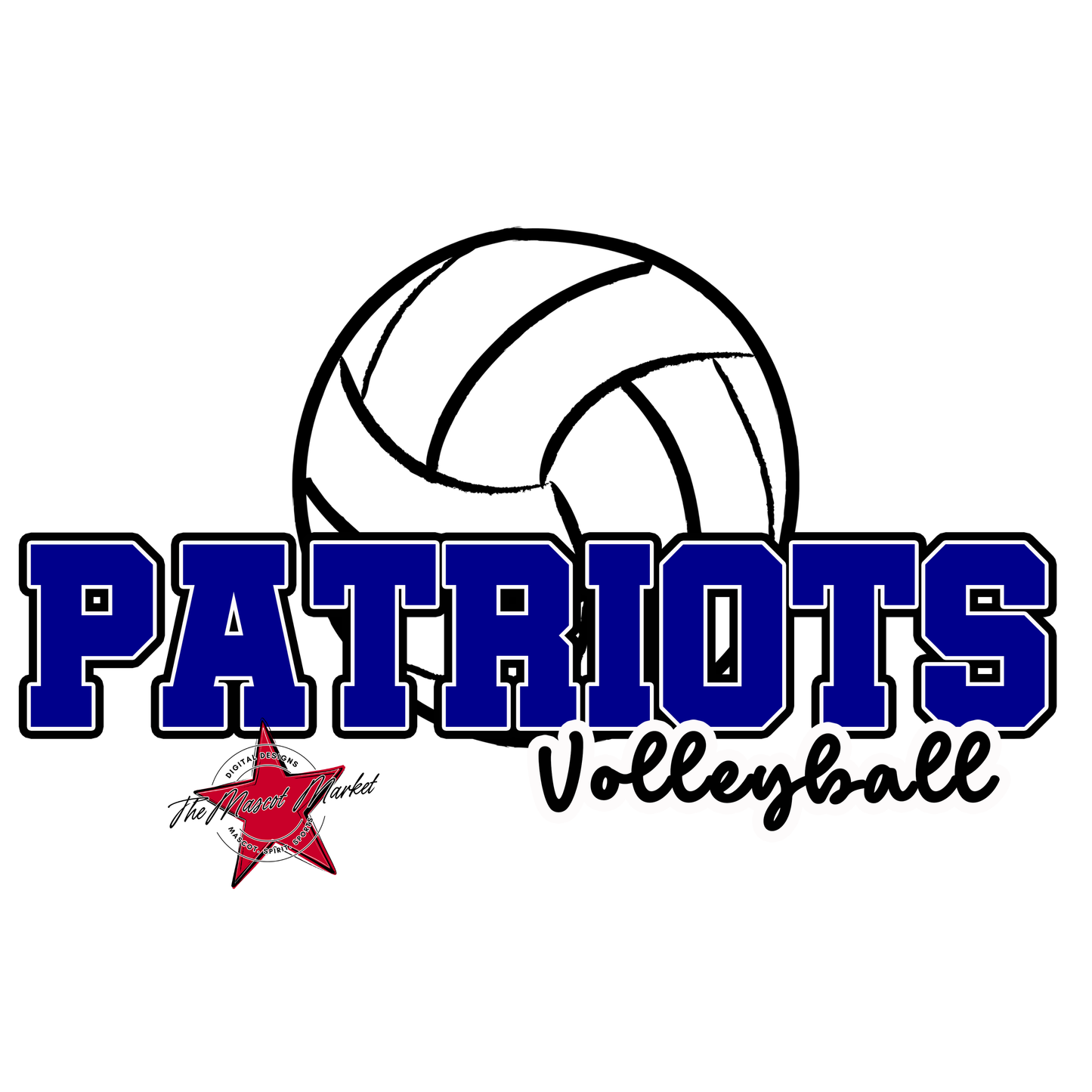 Patriots Varsity Volleyball-Blue