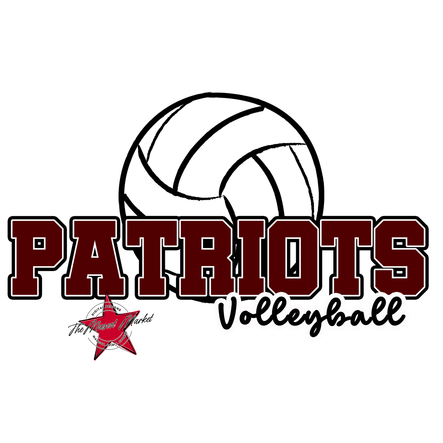 Patriots Varsity Volleyball-Maroon