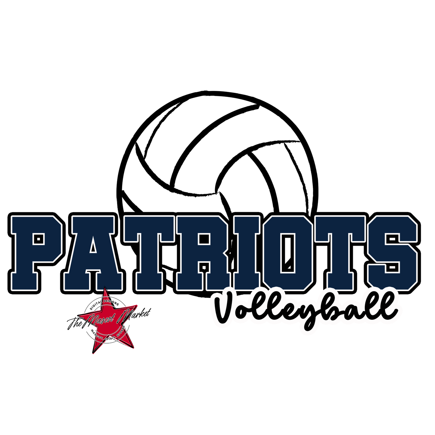 Patriots Varsity Volleyball-Navy