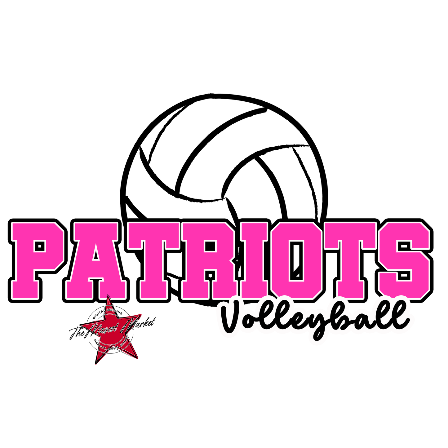 Patriots Varsity Volleyball-Pink