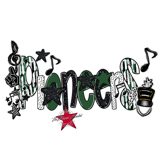 Pioneers Band Scrape-Green