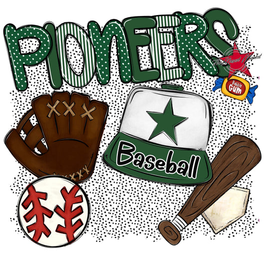 Pioneers Baseball Spirit-Green