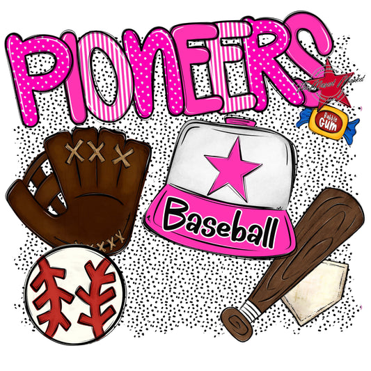 Pioneers Baseball Spirit-Pink