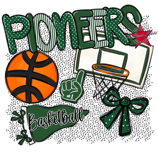 Pioneers Basketball Spirit-Green