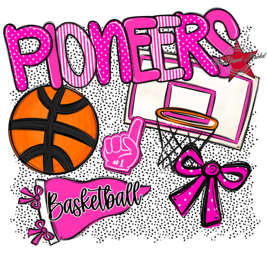 Pioneers Basketball Spirit-Pink