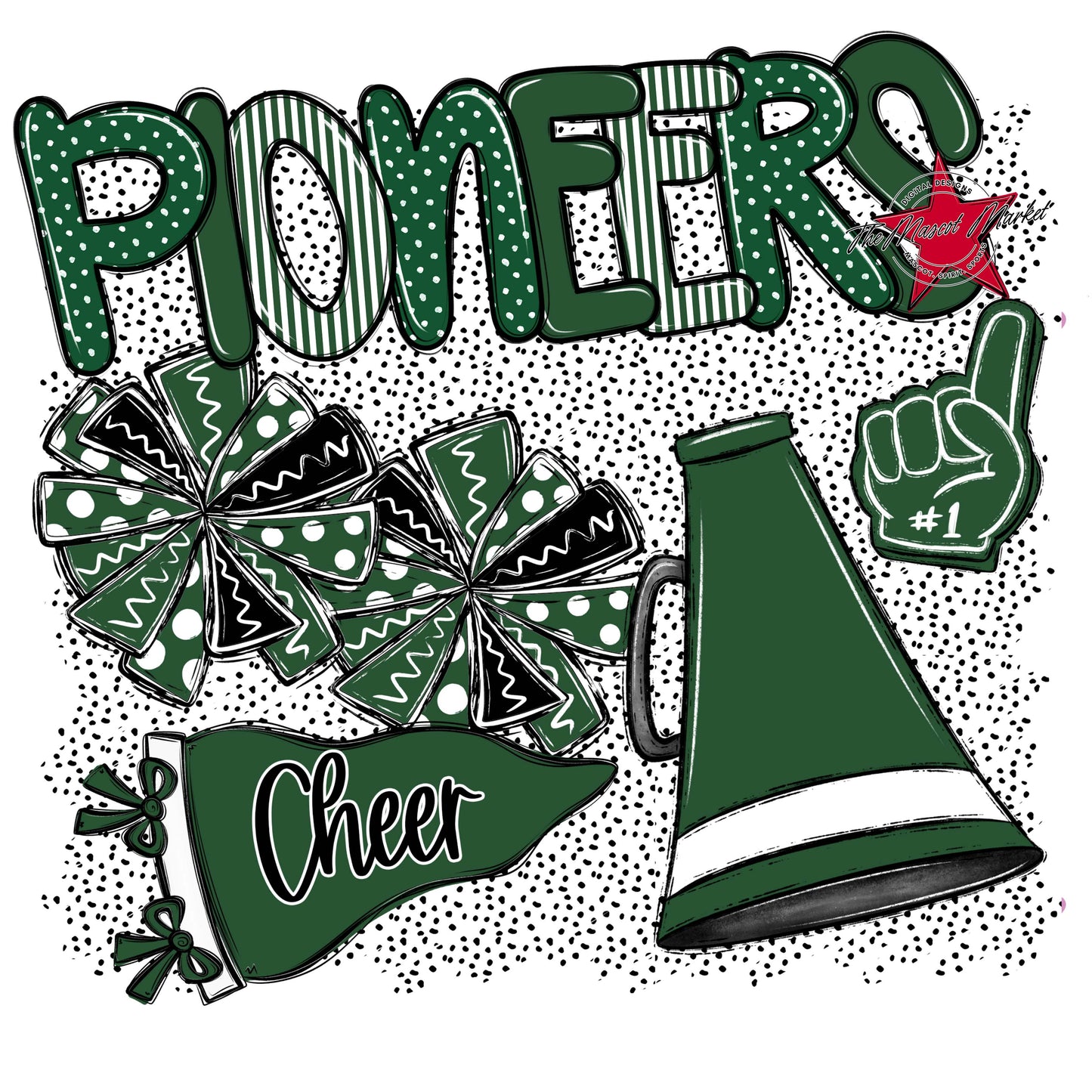 Pioneers Cheer Spirit-Green