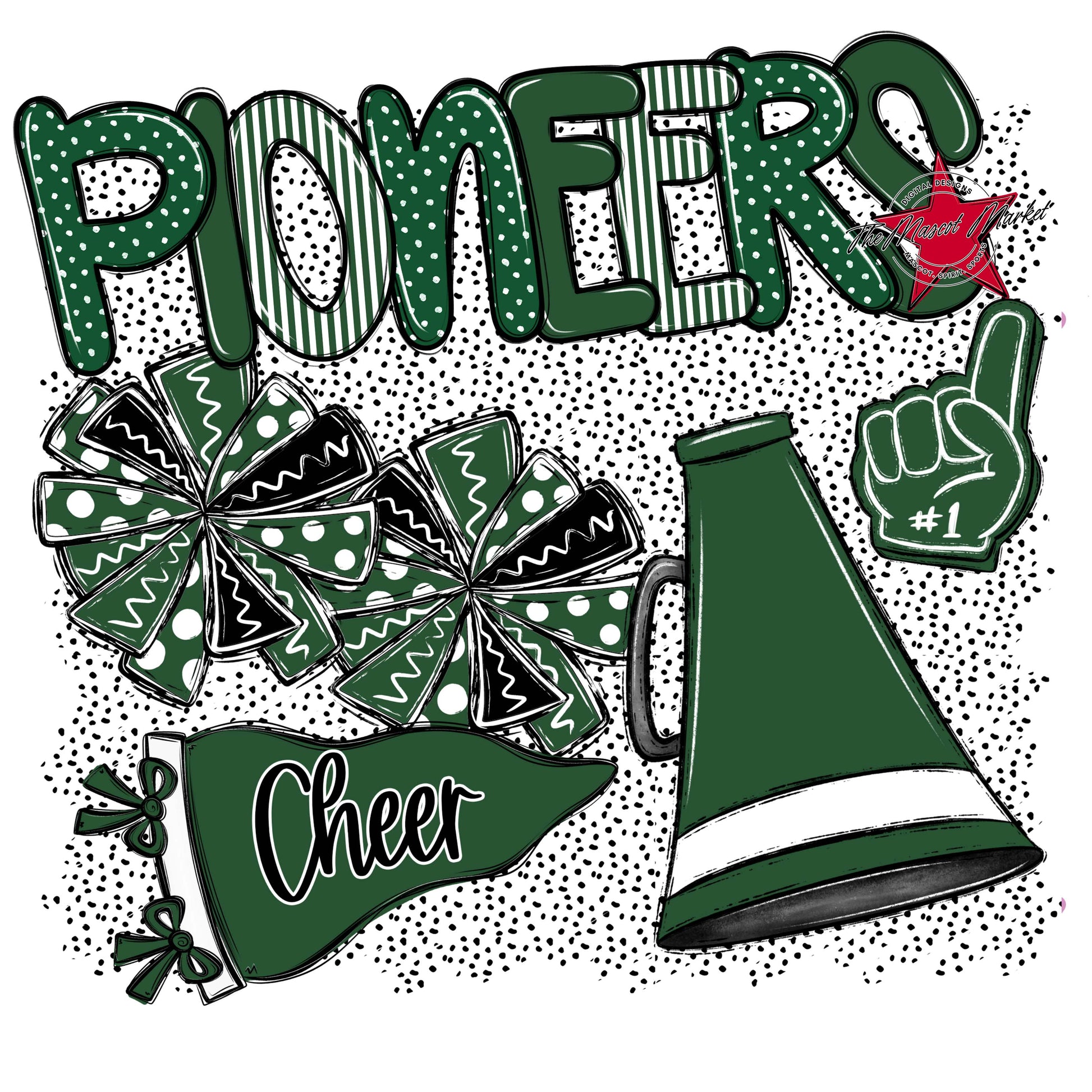Pioneers Cheer Spirit-Green