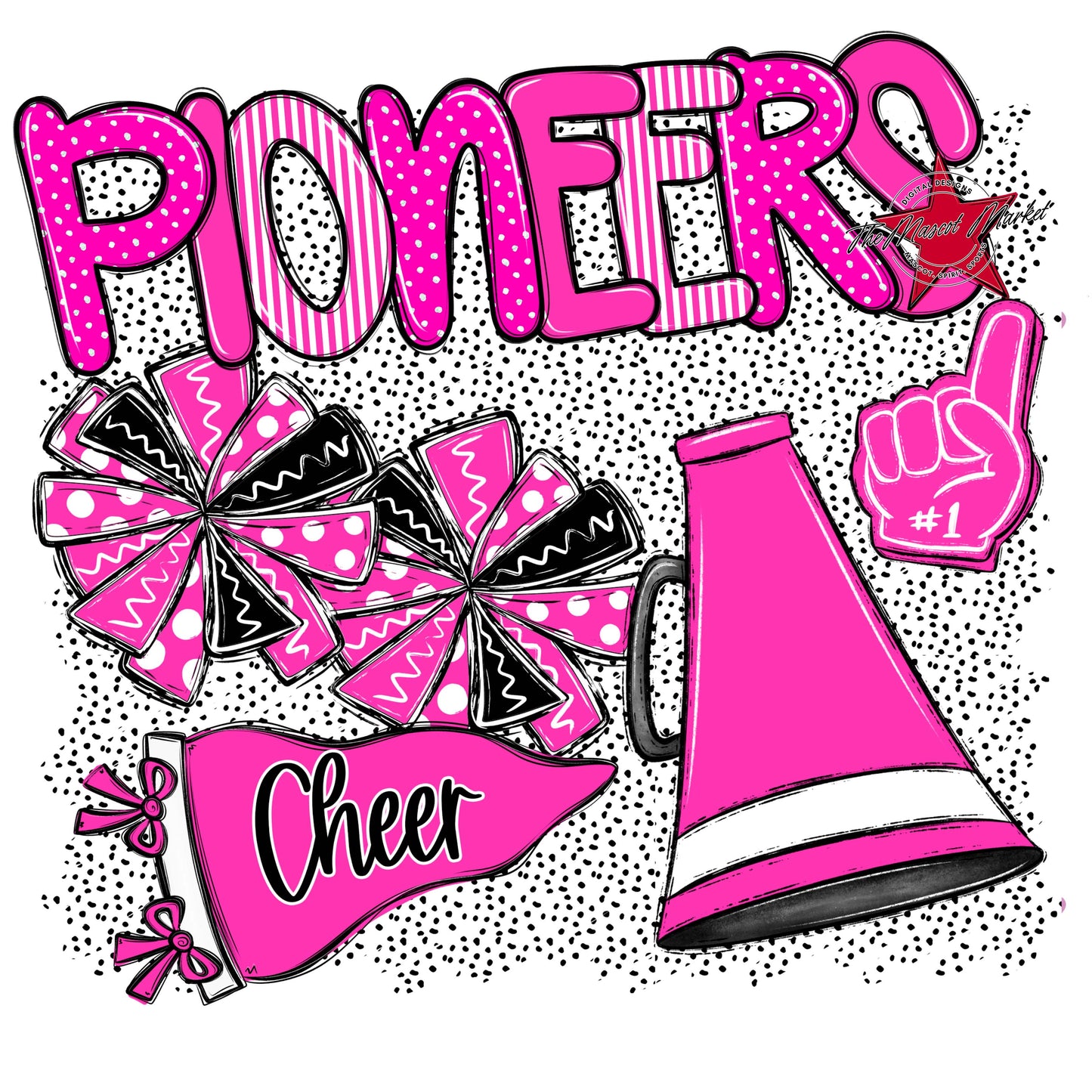 Pioneers Cheer Spirit-Pink