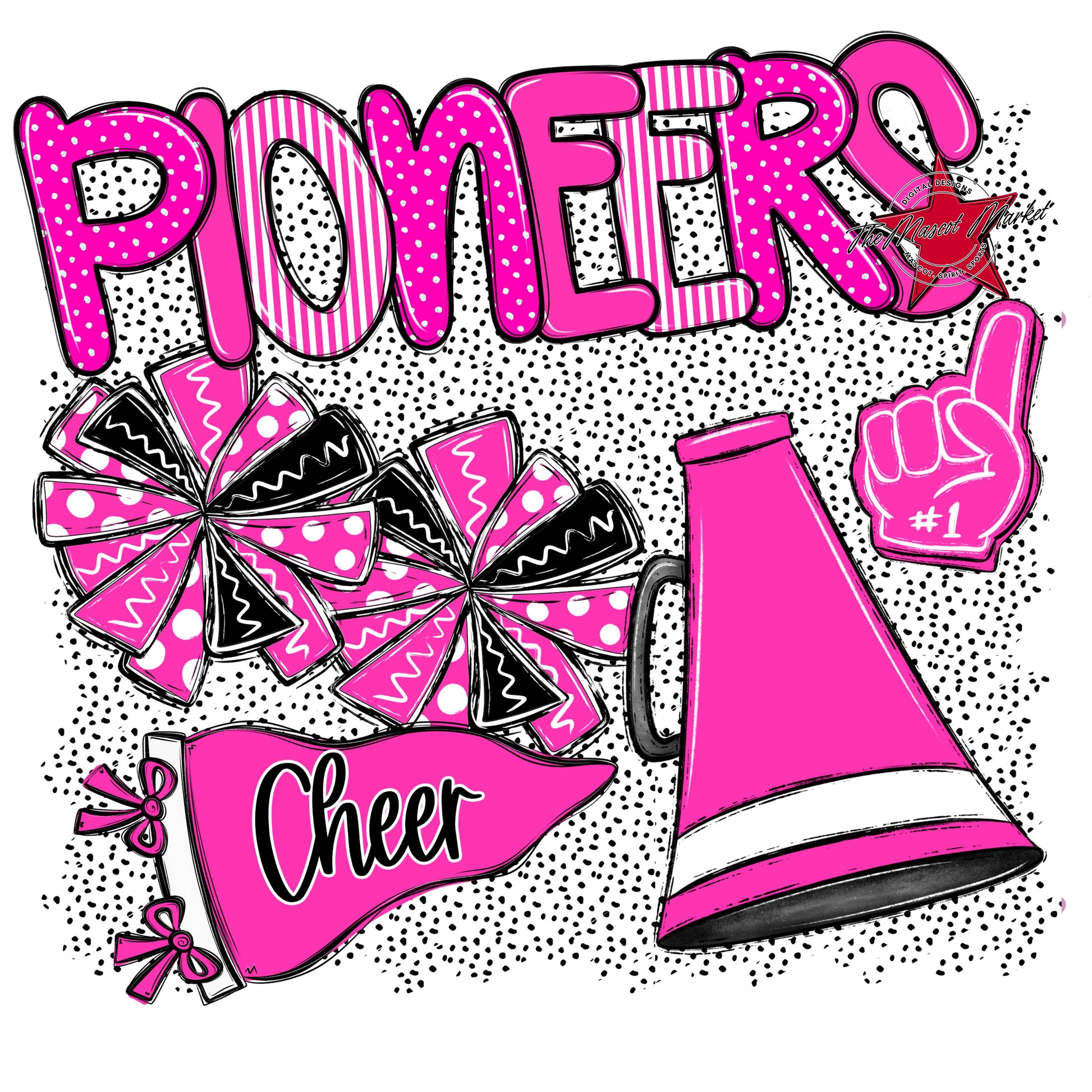 Pioneers Cheer Spirit-Pink
