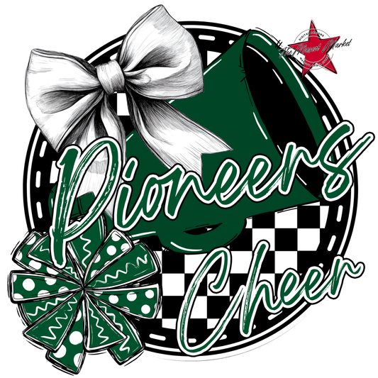 Pioneers Circle Cheer Design-Green