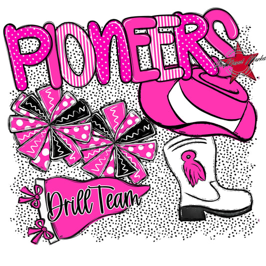 Pioneers Drillteam Spirit-Pink