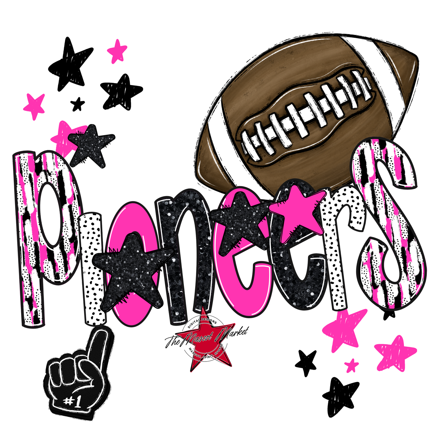 Pioneers Football Scrape-Pink