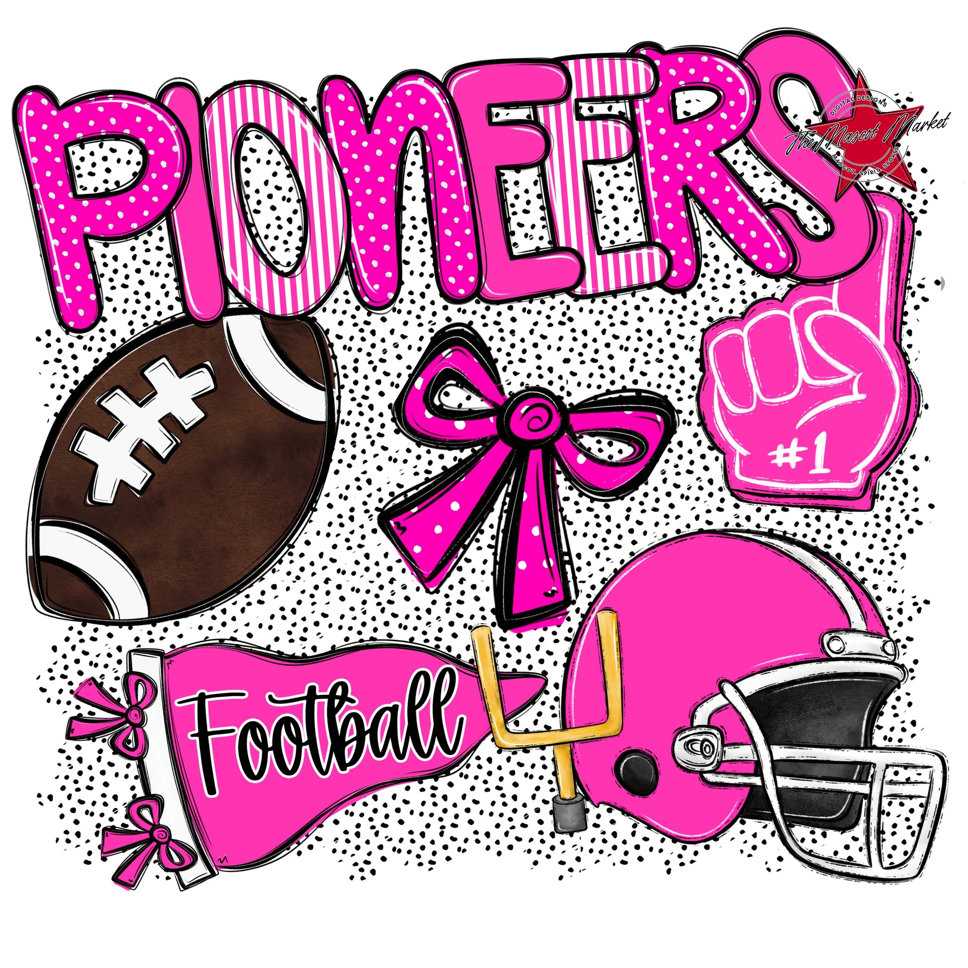 Pioneers Football Spirit-Pink