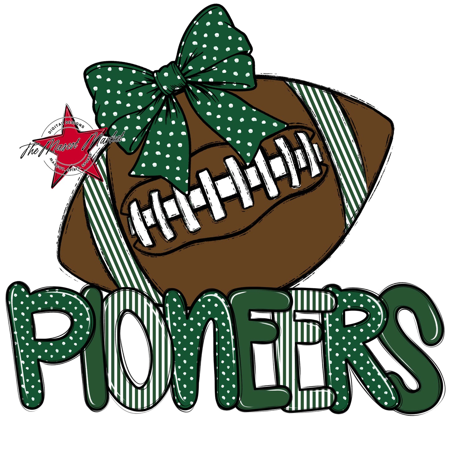 Pioneers Football Spirit Design-Green