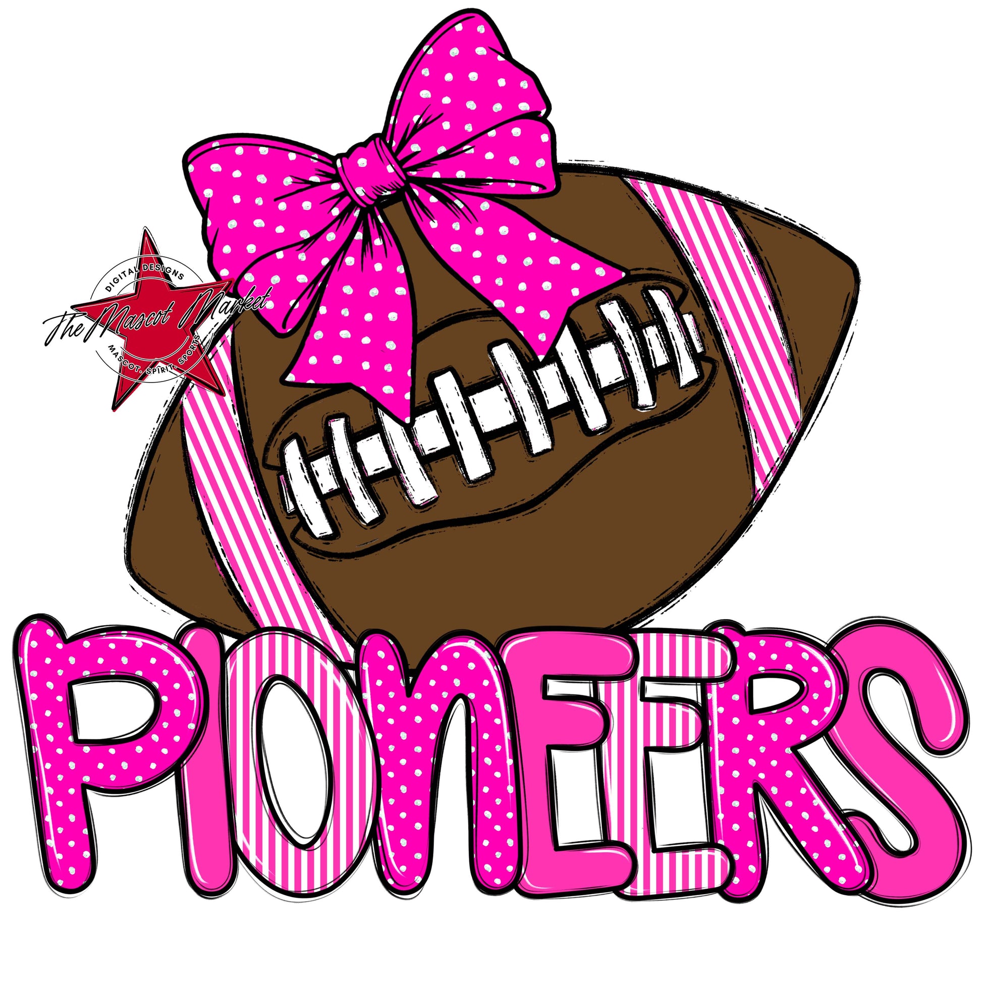 Pioneers Football Spirit Design-Pink