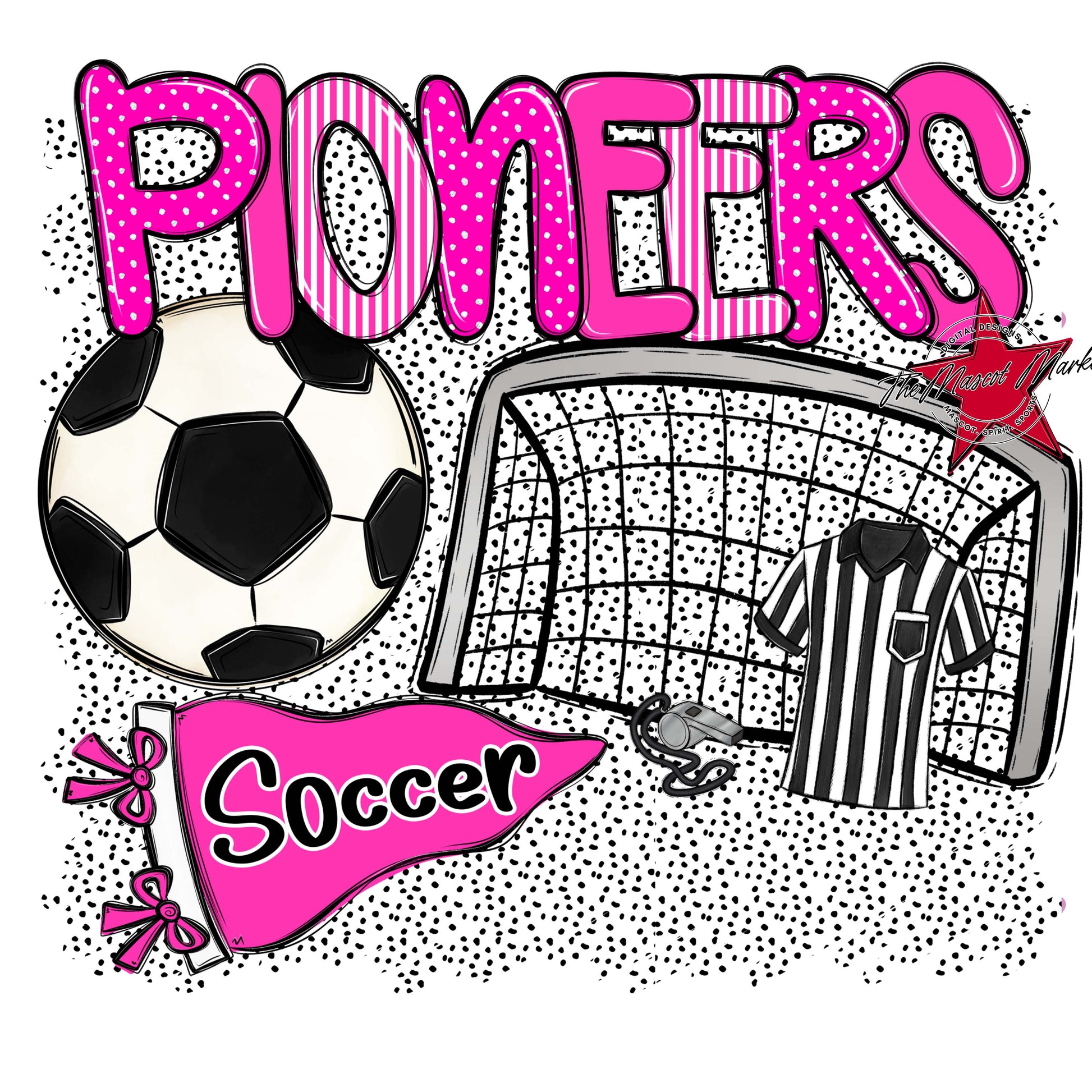Pioneers Soccer Spirit-Pink