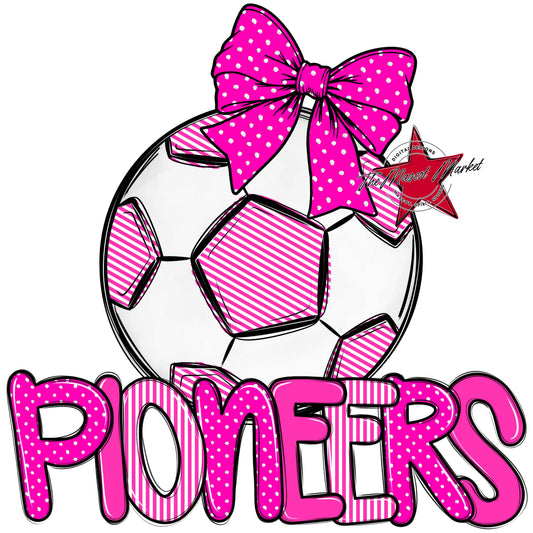 Pioneers Soccer Spirit Design-Pink