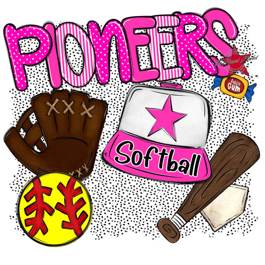 Pioneers Softball Spirit-Pink