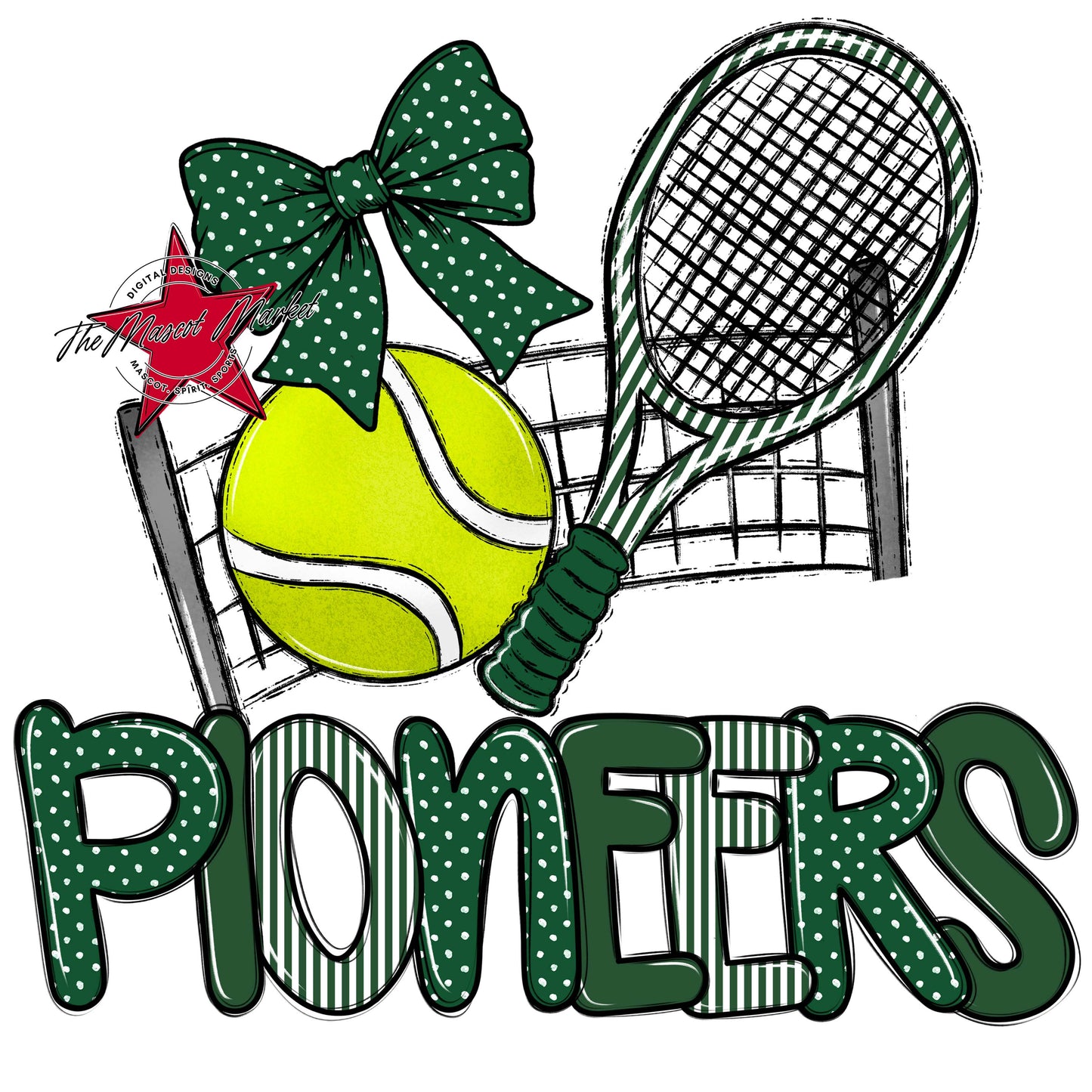 Pioneers Tennis Spirit Design-Green