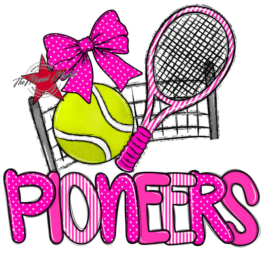 Pioneers Tennis Spirit Design-Pink
