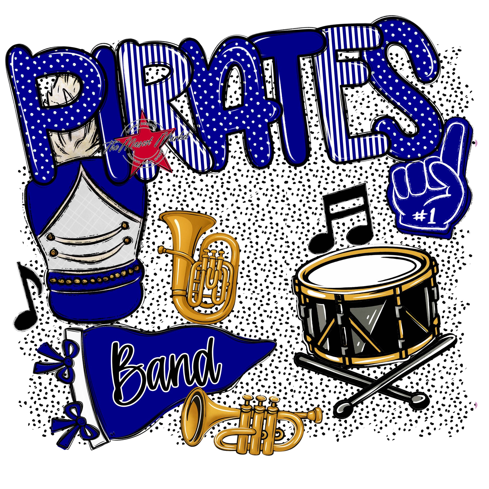 Pirates Band Spirit-Blue