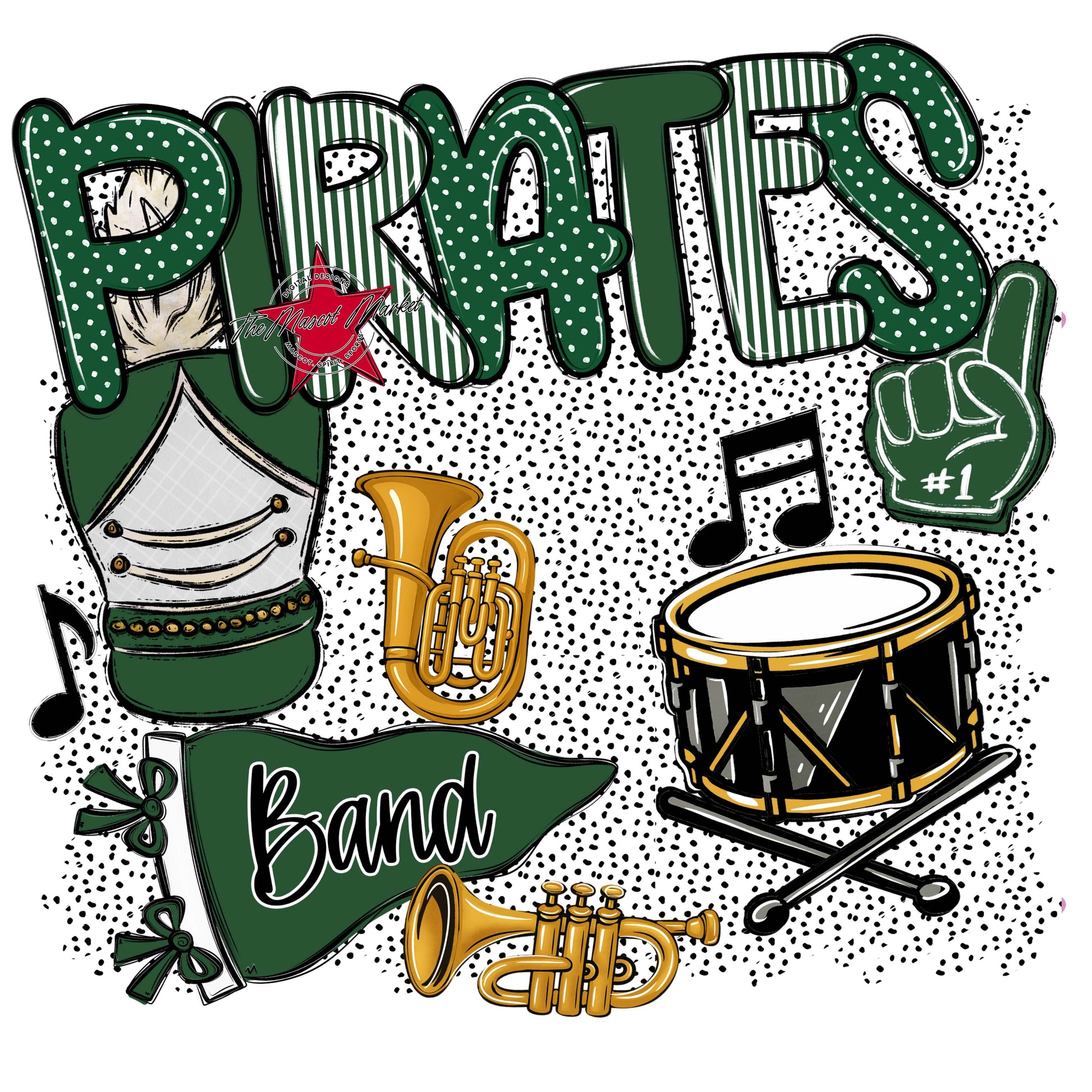 Pirates Band Spirit-Green