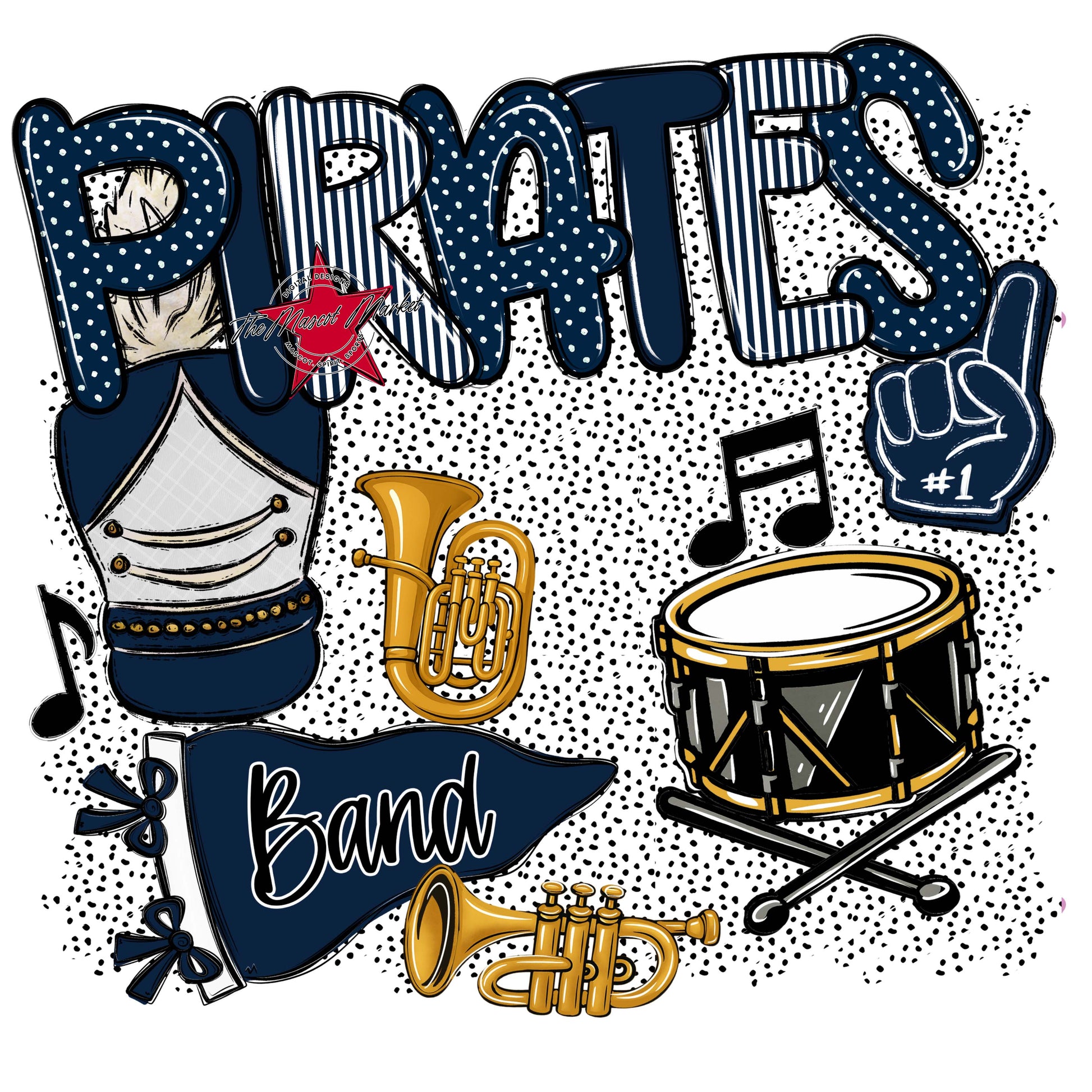 Pirates Band Spirit-Navy