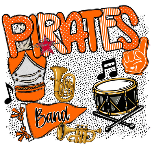 Pirates Band Spirit-Orange