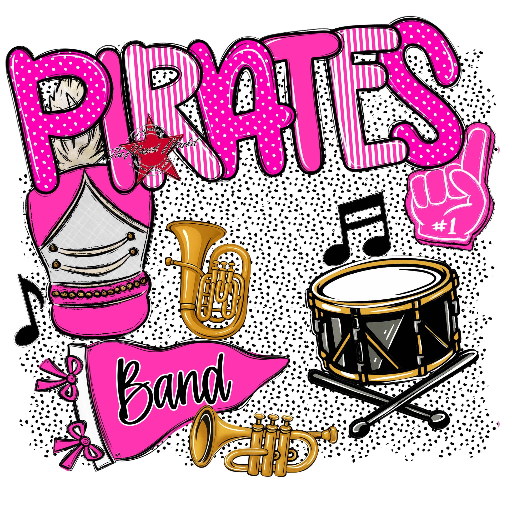 Pirates Band Spirit-Pink
