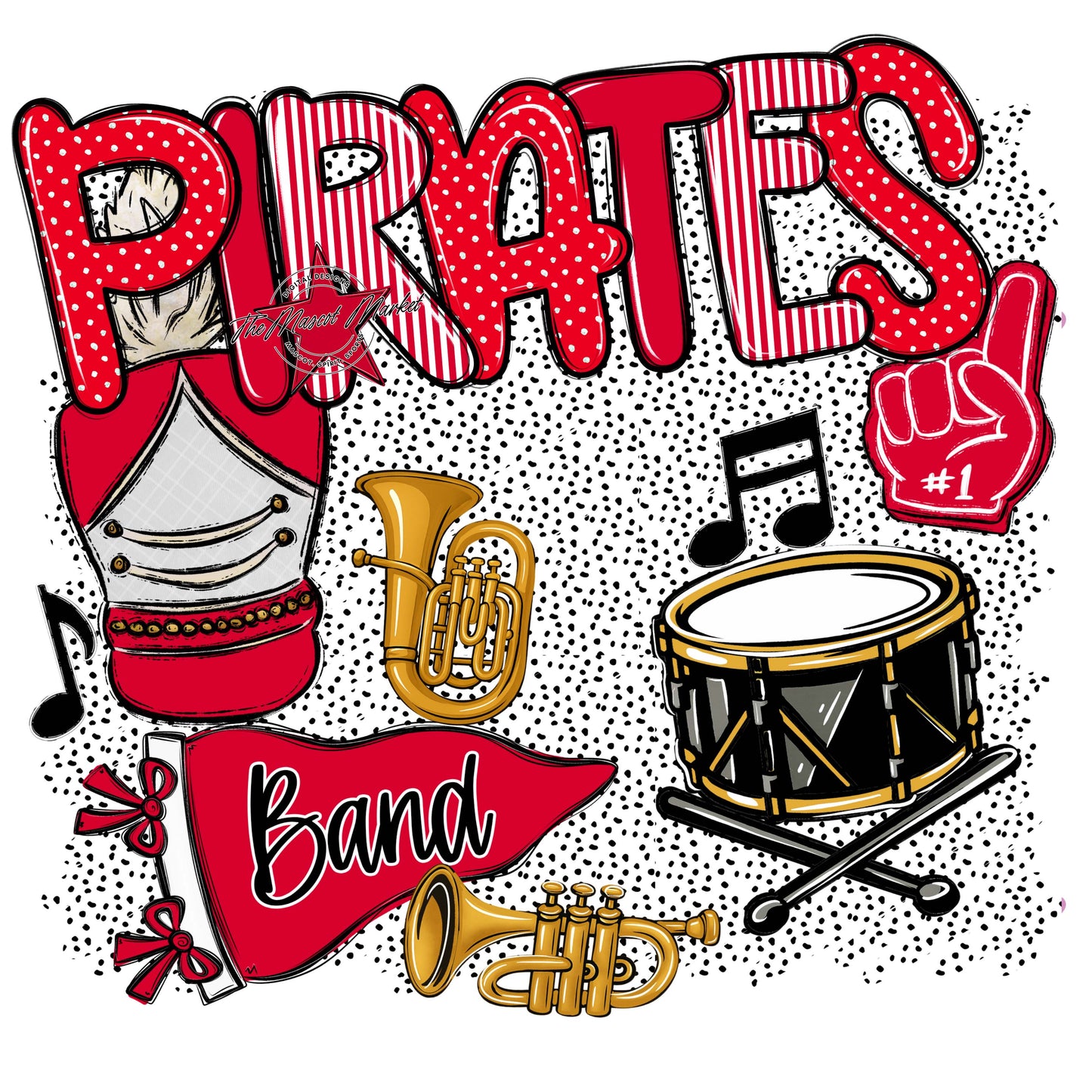 Pirates Band Spirit-Red
