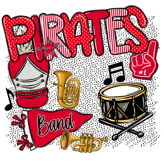 Pirates Band Spirit-Red
