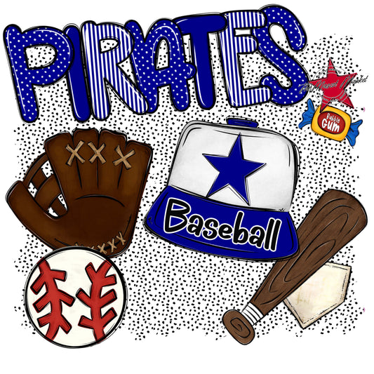 Pirates Baseball Spirit-Blue